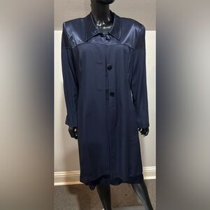 S.L. Fashions Navy Blue Jacket Dress 2 piece dressy versatile sz 18